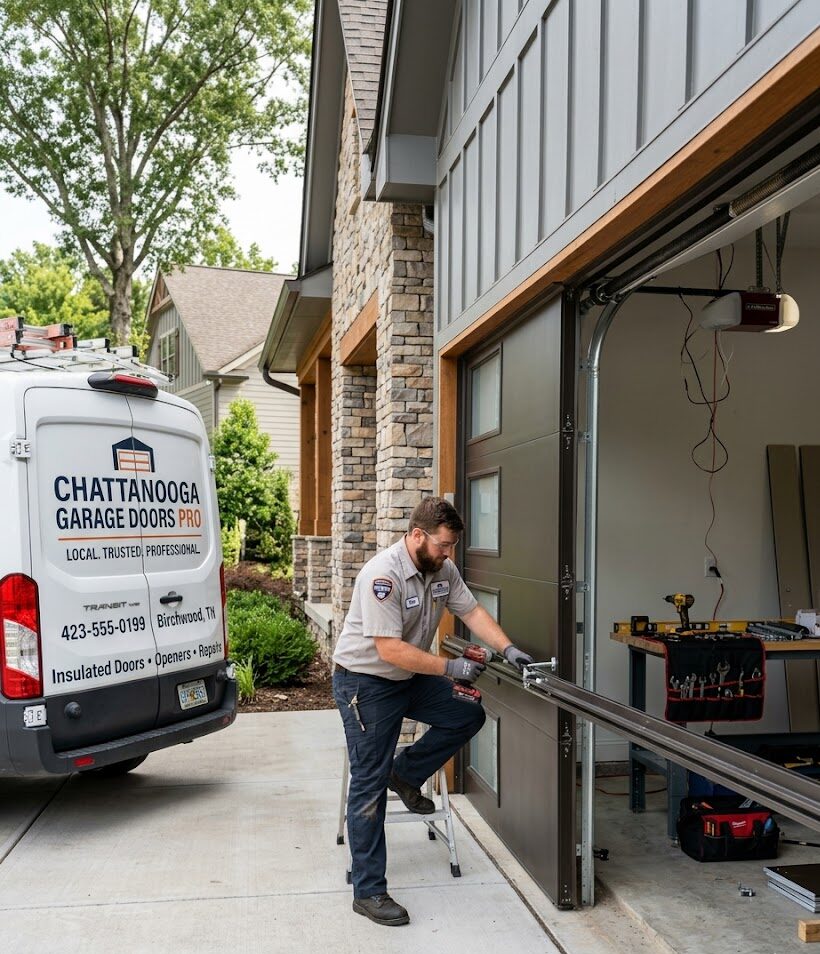 Garage door installation and replacement services in Birchwood Tennessee — residential and commercial garage door systems by Chattanooga Garage Doors Pro