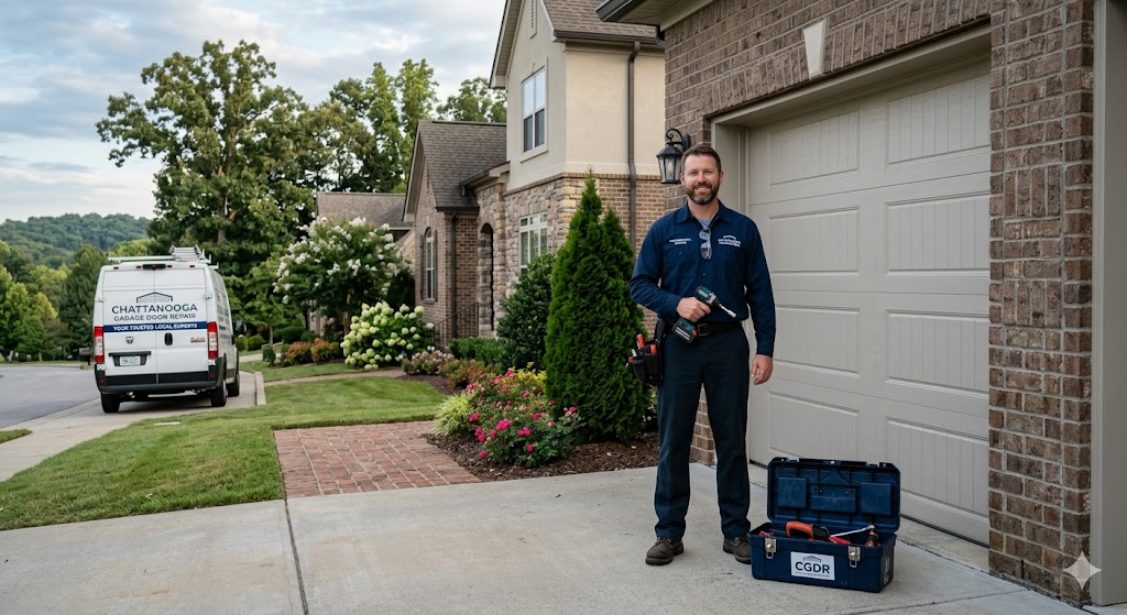 Chattanooga Garage Door Repair service and alignment inspection process