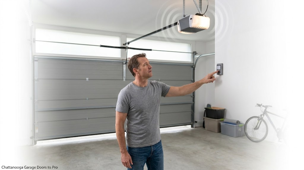 Diagnosing a humming garage door motor with professional inspection