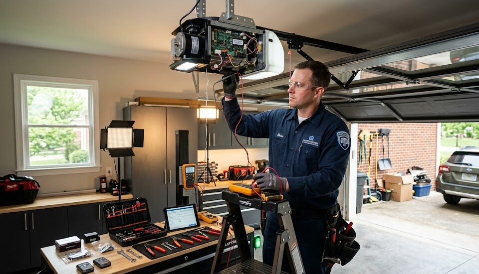 Garage door installation and opener repair services in Signal Mountain TN