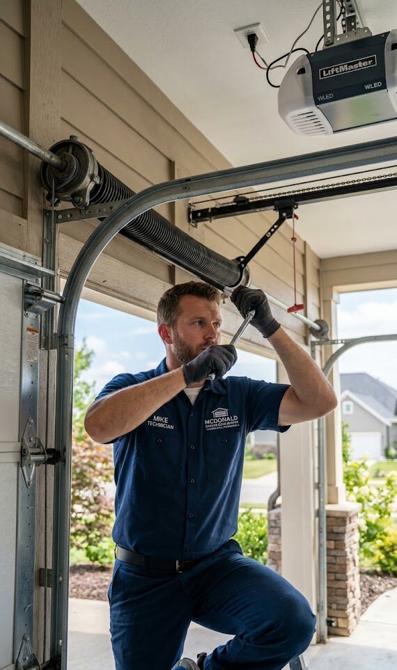 Professional garage door services in McDonald Tennessee — residential and commercial repair, installation, and maintenance