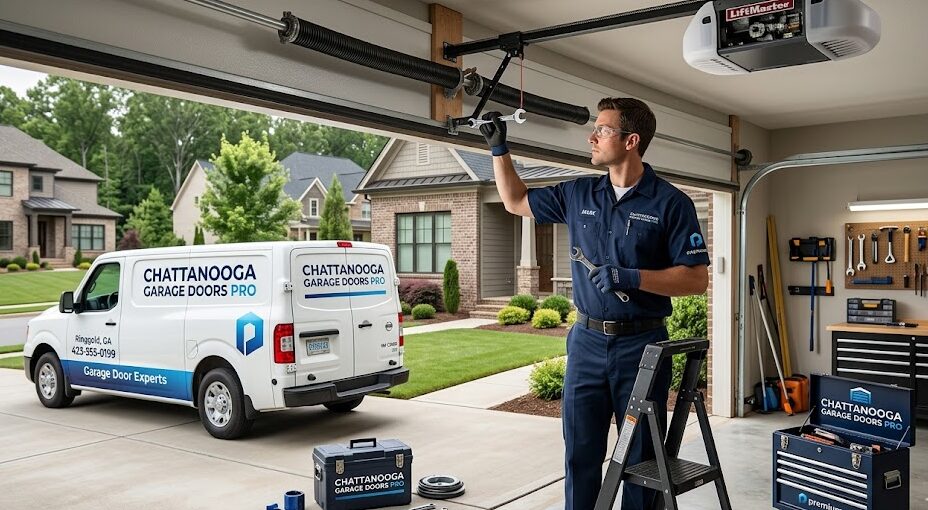 Garage door repair Ringgold GA professionals servicing a residential garage door