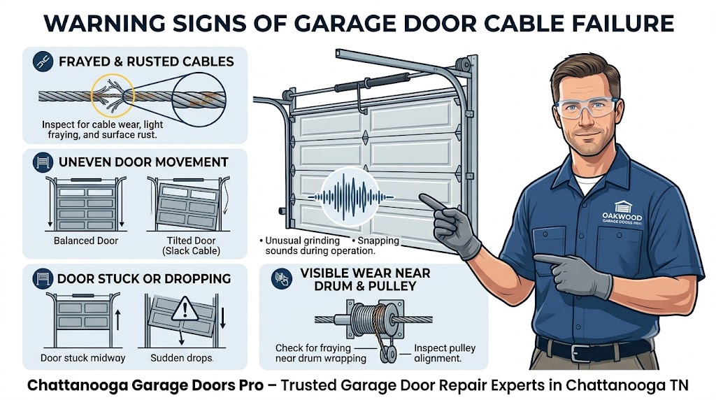 Signs your garage door cables are about to fail - warning indicators