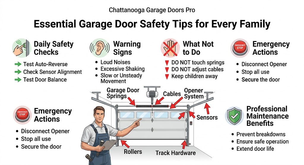 Garage door safety tips every family should know